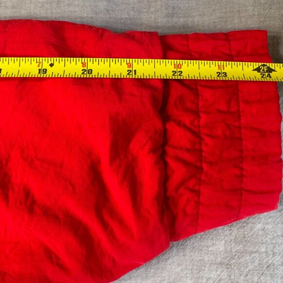 Woolrich Jacket Mens Large Puffer Nylon Red Blue Lining Thinsulate USA Vintage - Picture 13 of 16